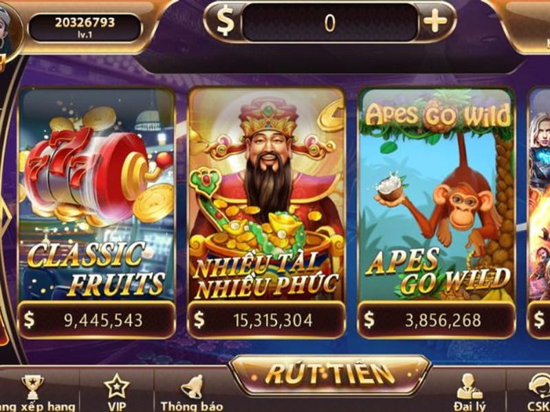 Máy đánh bạc ok99 với hình ảnh các biểu tượng jackpot và máy hoa quả