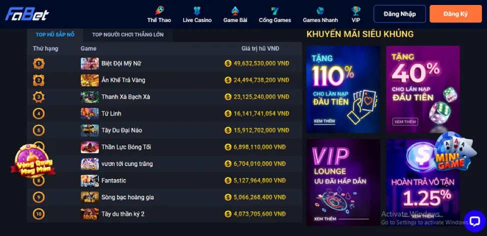 Hình ảnh tổng quan các tựa game Esports phổ biến trên OK99